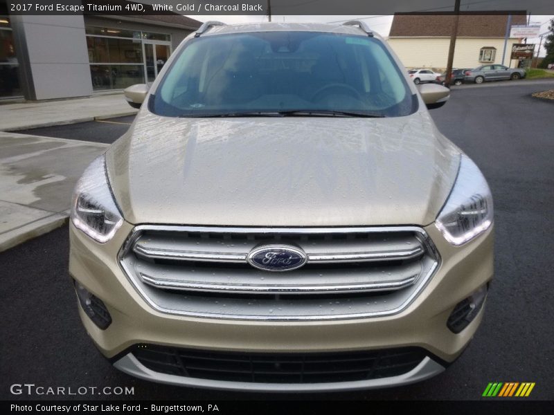 White Gold / Charcoal Black 2017 Ford Escape Titanium 4WD