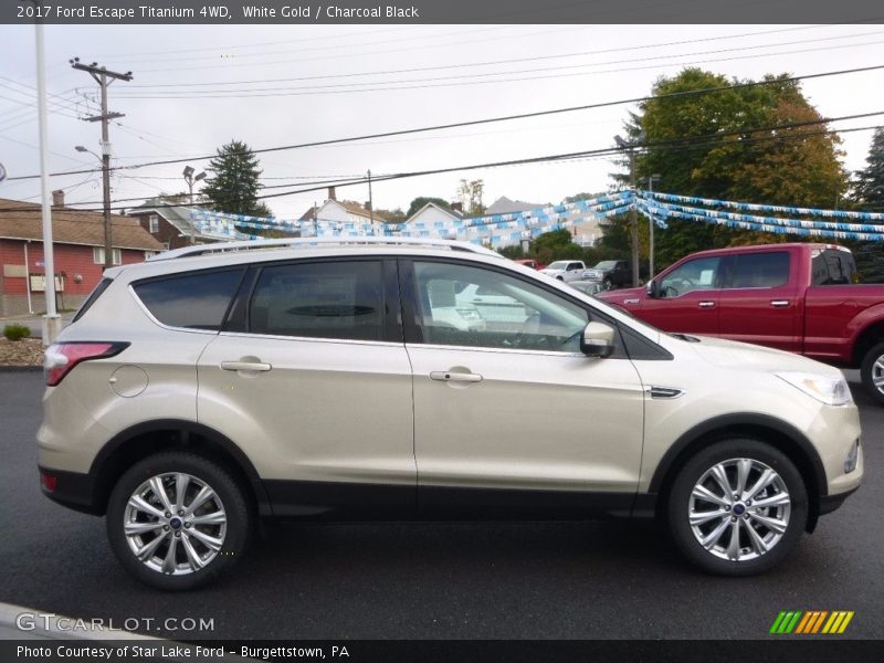 White Gold / Charcoal Black 2017 Ford Escape Titanium 4WD