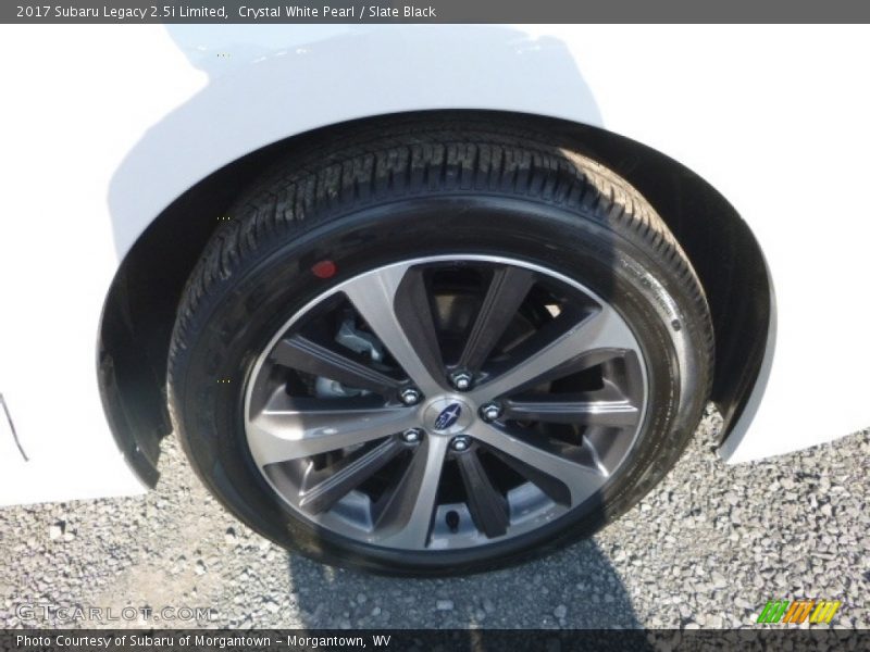 Crystal White Pearl / Slate Black 2017 Subaru Legacy 2.5i Limited
