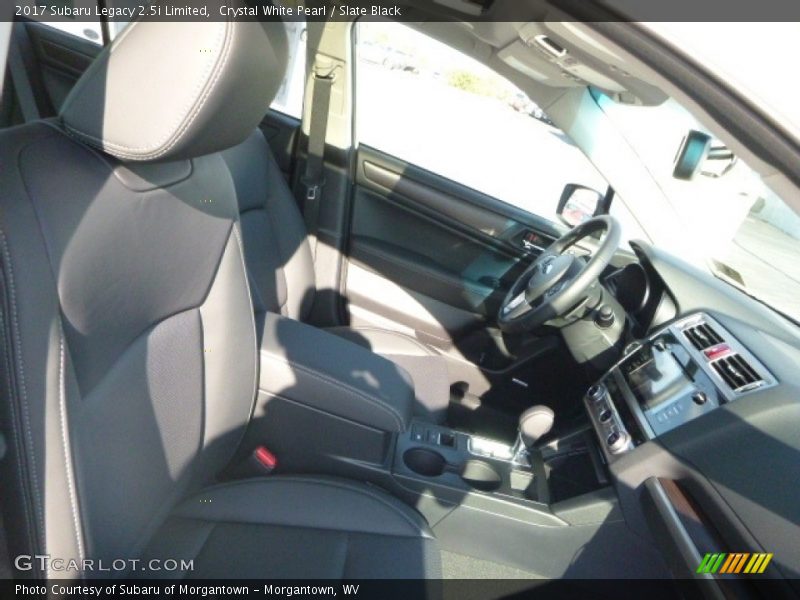 Crystal White Pearl / Slate Black 2017 Subaru Legacy 2.5i Limited