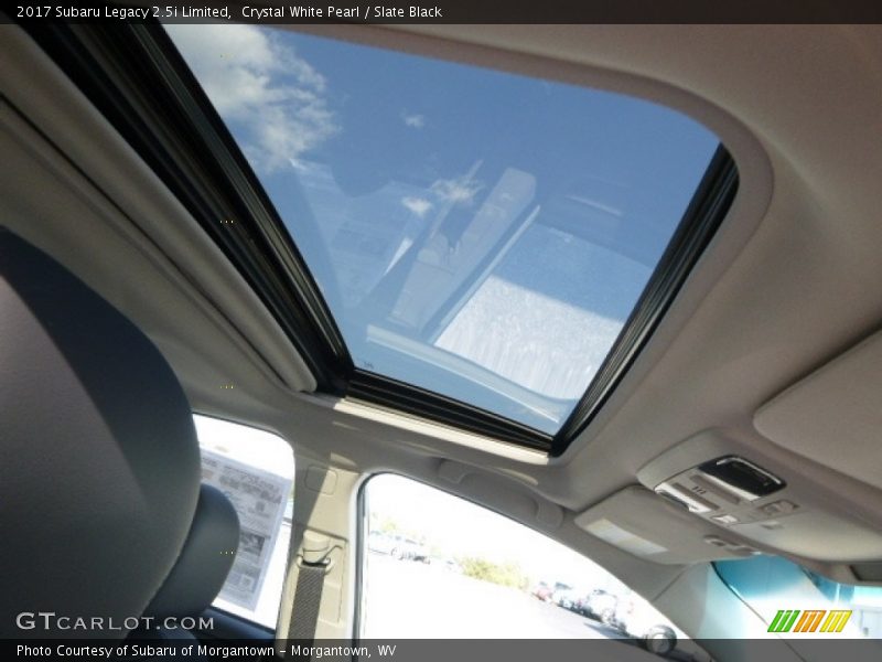 Crystal White Pearl / Slate Black 2017 Subaru Legacy 2.5i Limited