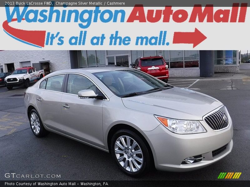 Champagne Silver Metallic / Cashmere 2013 Buick LaCrosse FWD