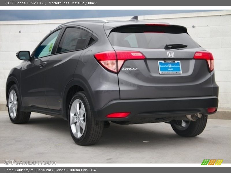 Modern Steel Metallic / Black 2017 Honda HR-V EX-L