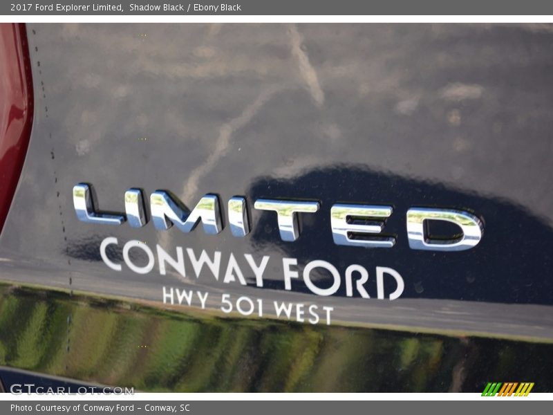 Shadow Black / Ebony Black 2017 Ford Explorer Limited