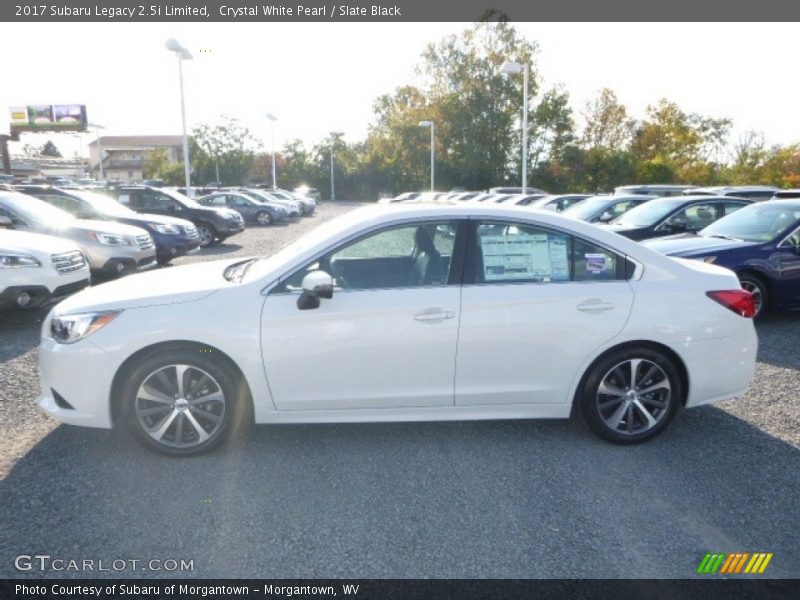 Crystal White Pearl / Slate Black 2017 Subaru Legacy 2.5i Limited