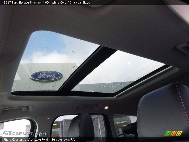 White Gold / Charcoal Black 2017 Ford Escape Titanium 4WD