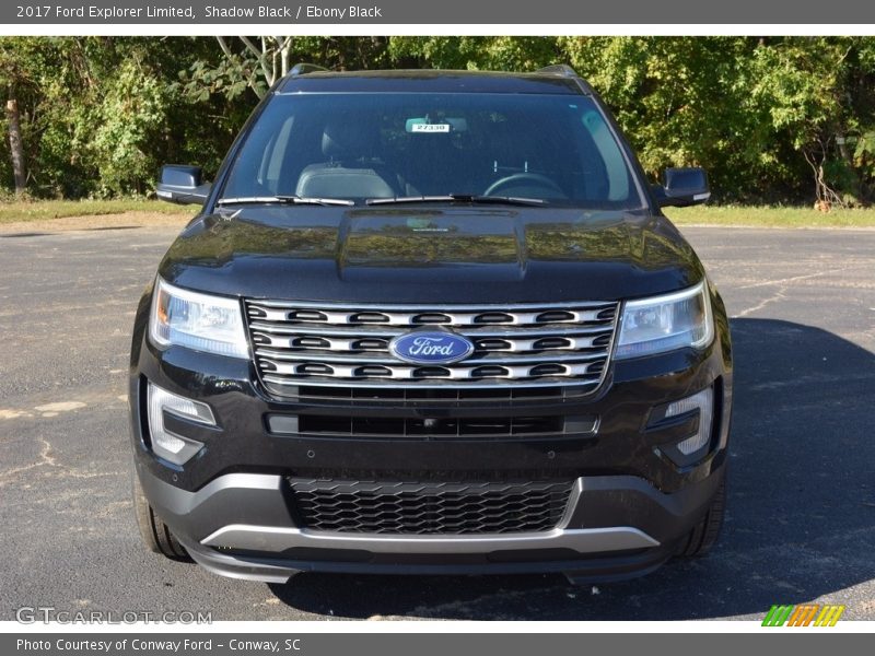 Shadow Black / Ebony Black 2017 Ford Explorer Limited