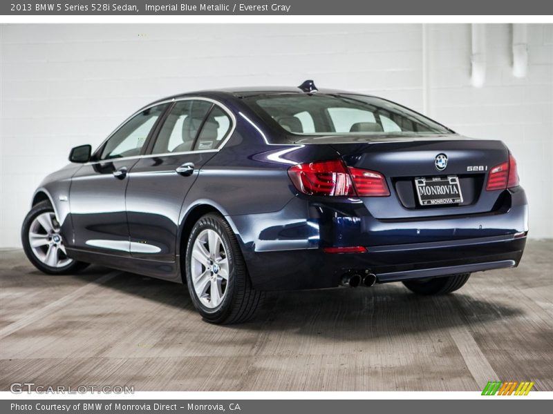 Imperial Blue Metallic / Everest Gray 2013 BMW 5 Series 528i Sedan