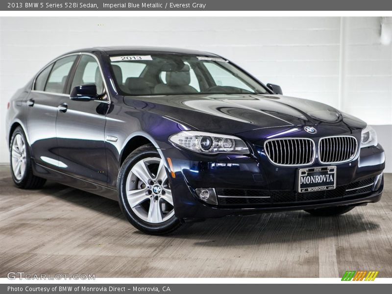 Imperial Blue Metallic / Everest Gray 2013 BMW 5 Series 528i Sedan