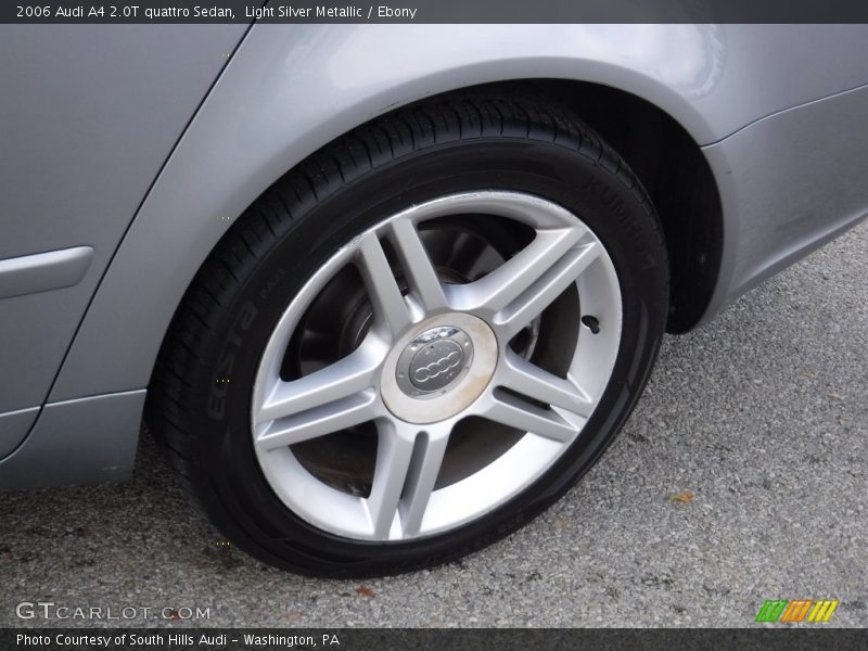 Light Silver Metallic / Ebony 2006 Audi A4 2.0T quattro Sedan