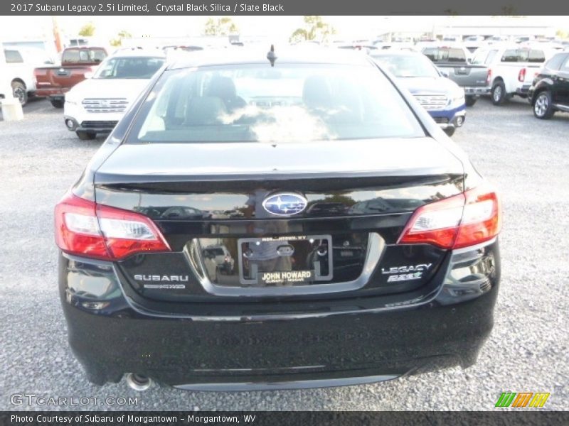 Crystal Black Silica / Slate Black 2017 Subaru Legacy 2.5i Limited