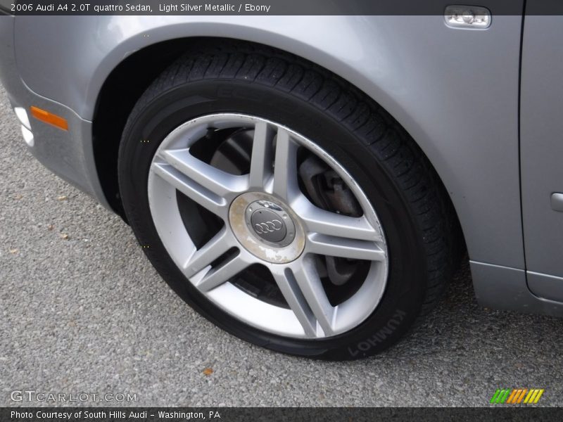Light Silver Metallic / Ebony 2006 Audi A4 2.0T quattro Sedan