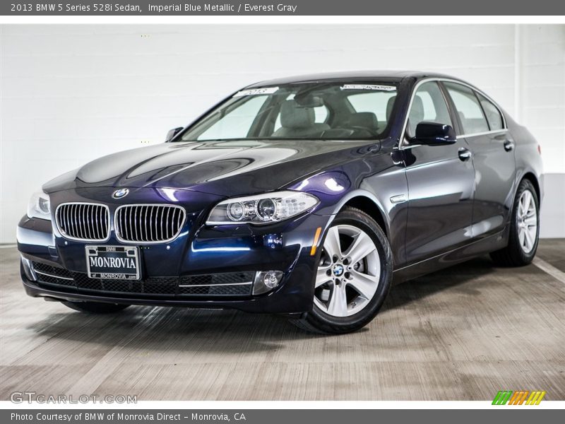 Imperial Blue Metallic / Everest Gray 2013 BMW 5 Series 528i Sedan