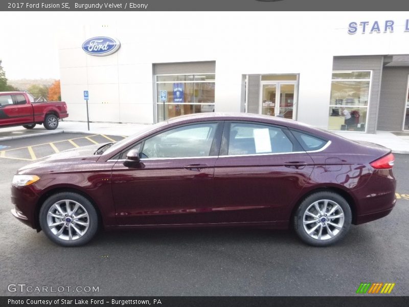 Burgundy Velvet / Ebony 2017 Ford Fusion SE
