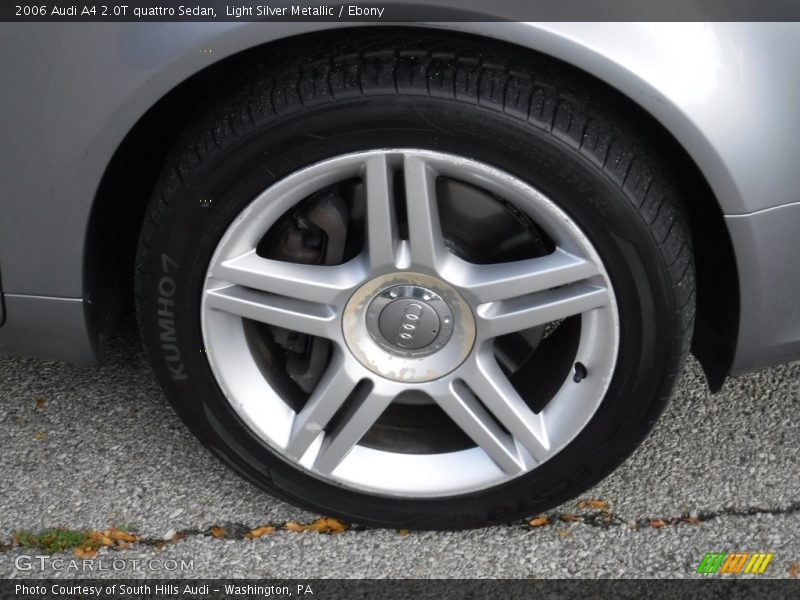 Light Silver Metallic / Ebony 2006 Audi A4 2.0T quattro Sedan