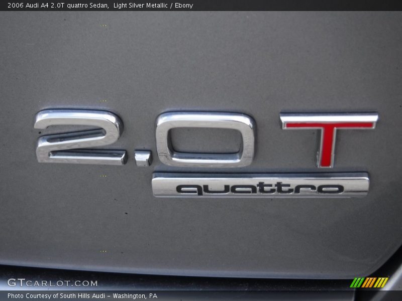 Light Silver Metallic / Ebony 2006 Audi A4 2.0T quattro Sedan