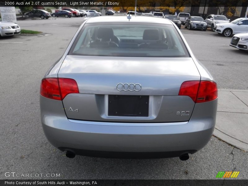 Light Silver Metallic / Ebony 2006 Audi A4 2.0T quattro Sedan