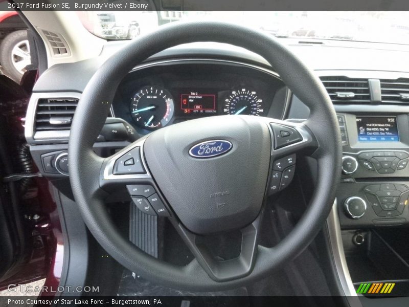 Burgundy Velvet / Ebony 2017 Ford Fusion SE