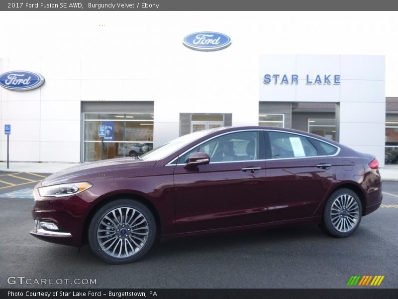 Burgundy Velvet / Ebony 2017 Ford Fusion SE AWD