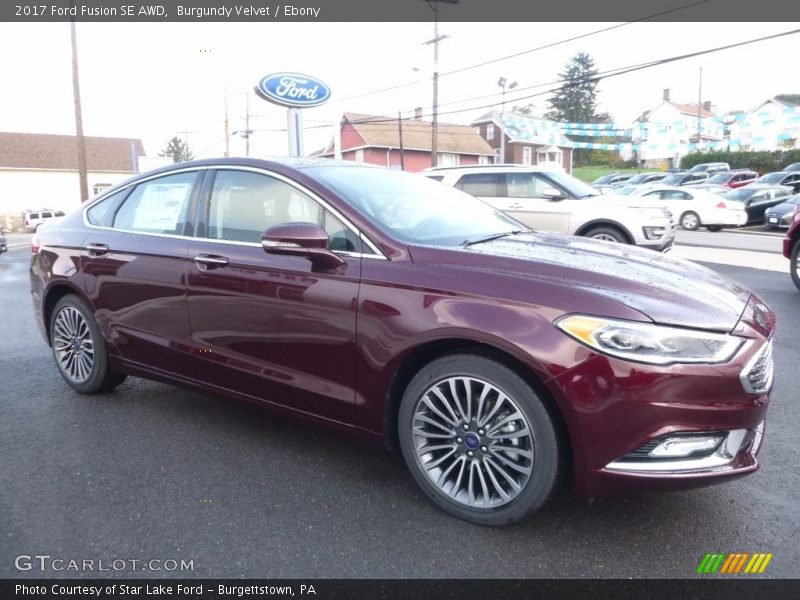 Burgundy Velvet / Ebony 2017 Ford Fusion SE AWD
