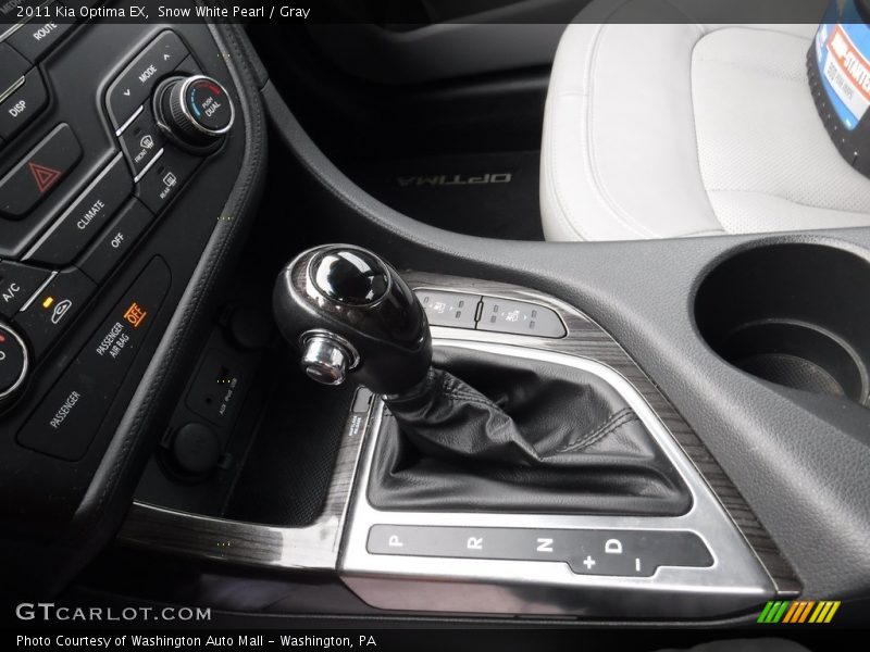 Snow White Pearl / Gray 2011 Kia Optima EX