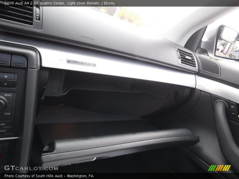 Light Silver Metallic / Ebony 2006 Audi A4 2.0T quattro Sedan