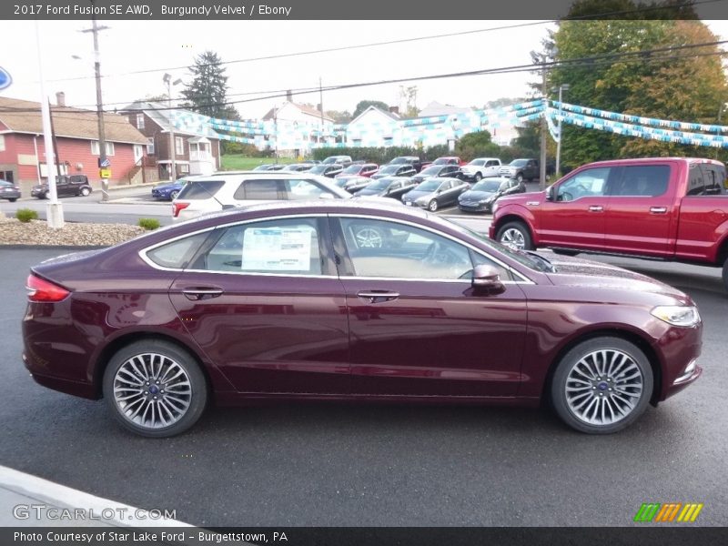 Burgundy Velvet / Ebony 2017 Ford Fusion SE AWD