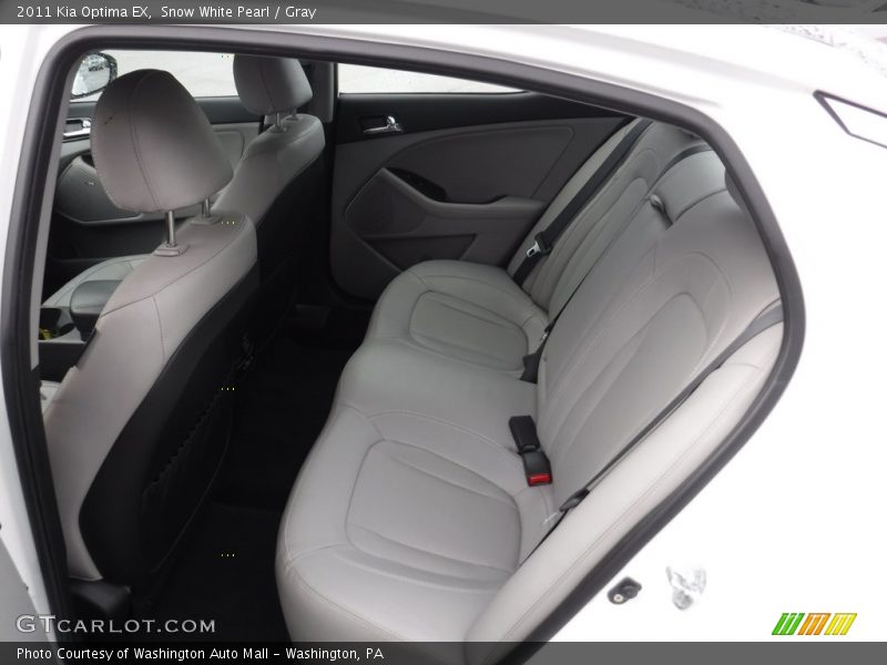 Snow White Pearl / Gray 2011 Kia Optima EX