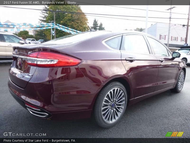Burgundy Velvet / Ebony 2017 Ford Fusion SE AWD