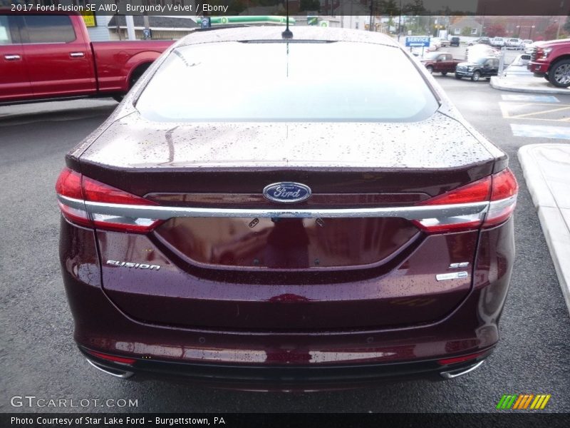 Burgundy Velvet / Ebony 2017 Ford Fusion SE AWD