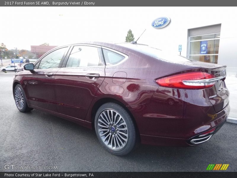Burgundy Velvet / Ebony 2017 Ford Fusion SE AWD