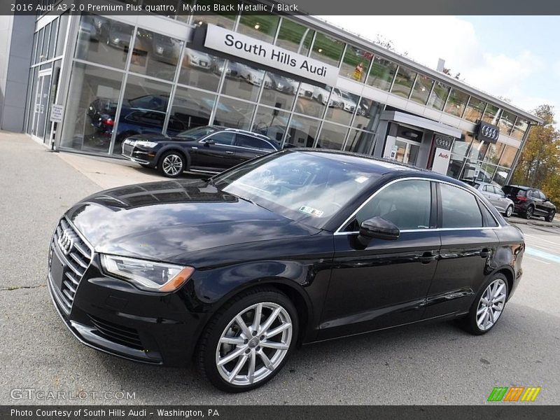 Mythos Black Metallic / Black 2016 Audi A3 2.0 Premium Plus quattro