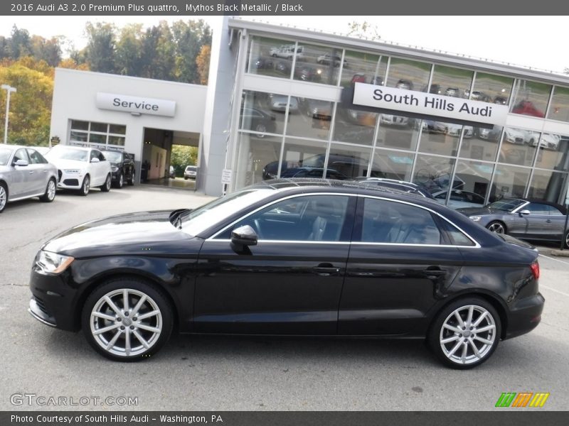 Mythos Black Metallic / Black 2016 Audi A3 2.0 Premium Plus quattro