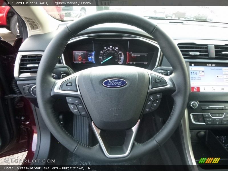 Burgundy Velvet / Ebony 2017 Ford Fusion SE AWD