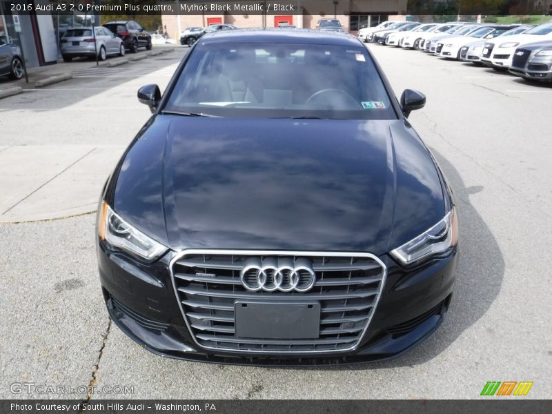 Mythos Black Metallic / Black 2016 Audi A3 2.0 Premium Plus quattro