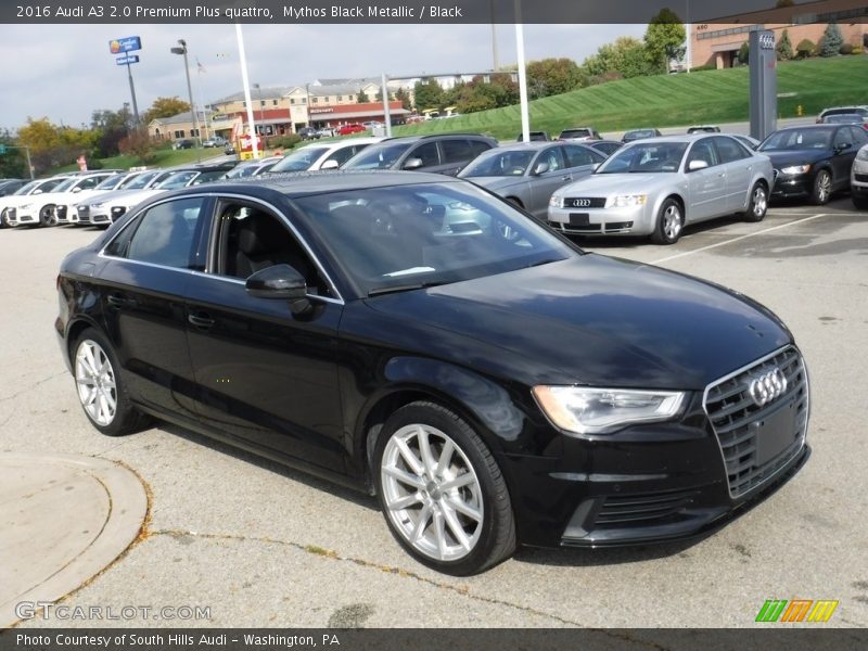 Mythos Black Metallic / Black 2016 Audi A3 2.0 Premium Plus quattro