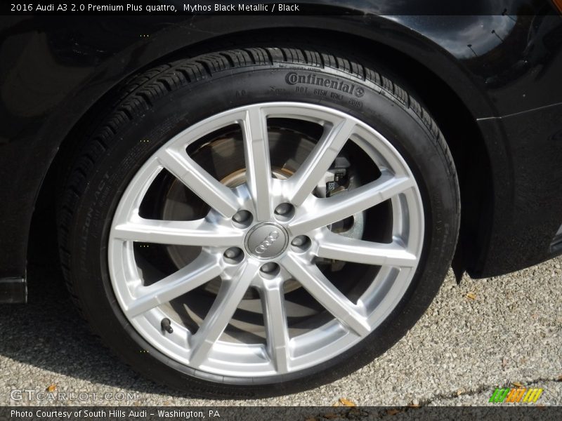 Mythos Black Metallic / Black 2016 Audi A3 2.0 Premium Plus quattro