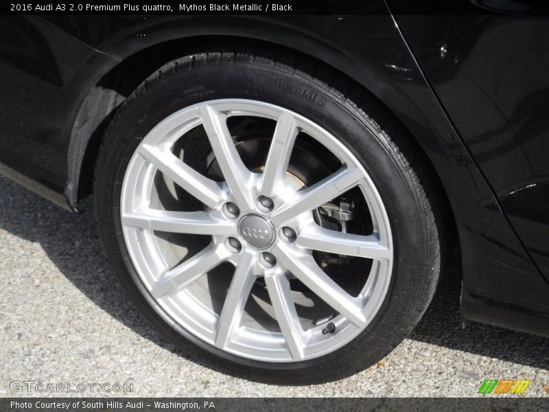 Mythos Black Metallic / Black 2016 Audi A3 2.0 Premium Plus quattro