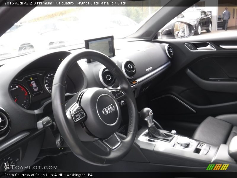 Mythos Black Metallic / Black 2016 Audi A3 2.0 Premium Plus quattro