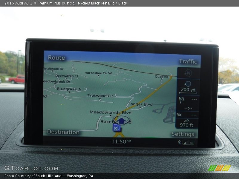Mythos Black Metallic / Black 2016 Audi A3 2.0 Premium Plus quattro
