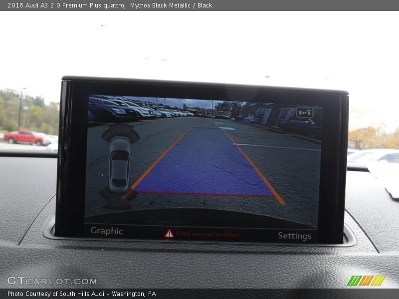 Mythos Black Metallic / Black 2016 Audi A3 2.0 Premium Plus quattro