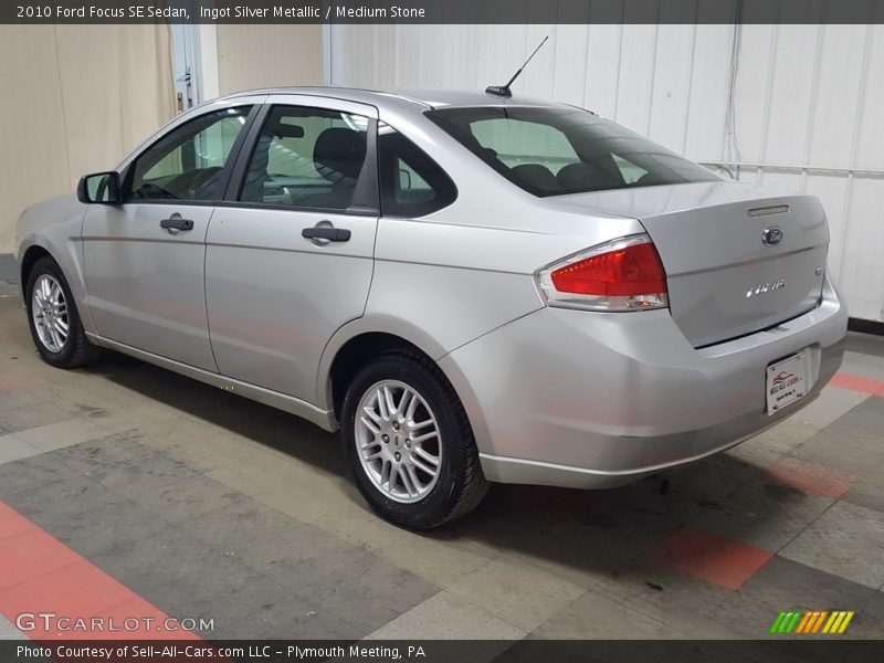 Ingot Silver Metallic / Medium Stone 2010 Ford Focus SE Sedan