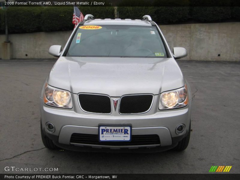 Liquid Silver Metallic / Ebony 2008 Pontiac Torrent AWD