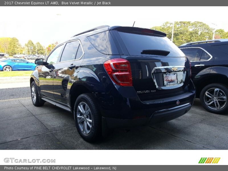 Blue Velvet Metallic / Jet Black 2017 Chevrolet Equinox LT AWD