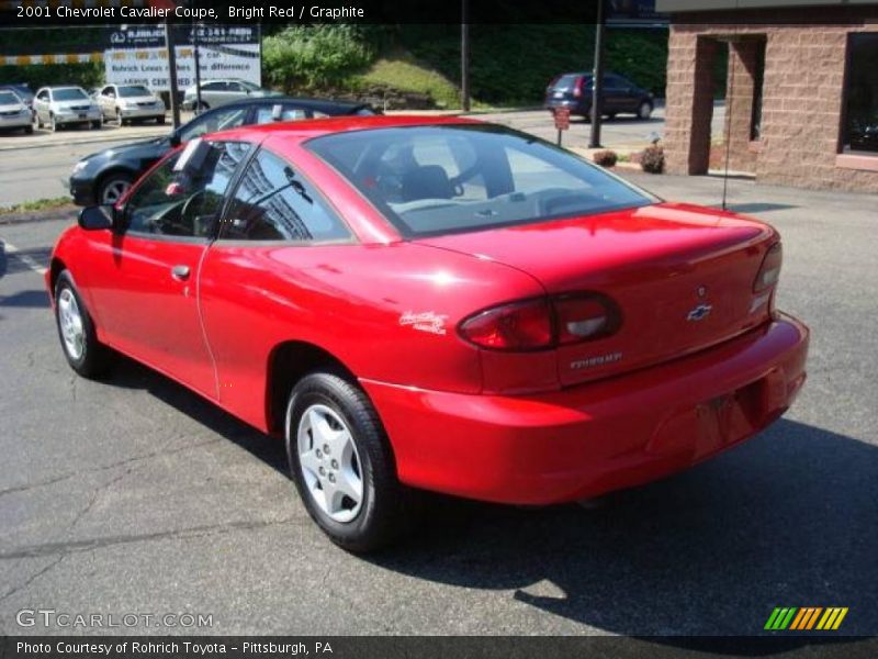 Bright Red / Graphite 2001 Chevrolet Cavalier Coupe