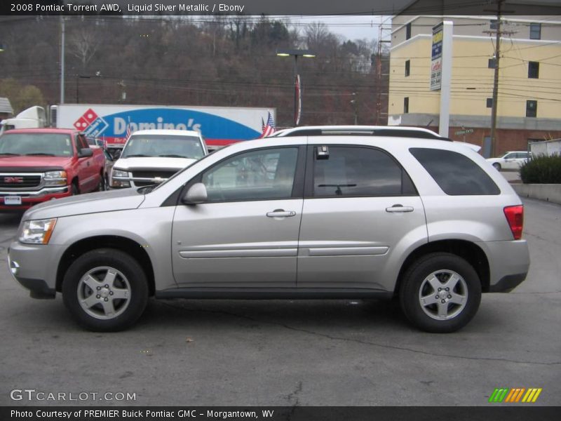 Liquid Silver Metallic / Ebony 2008 Pontiac Torrent AWD