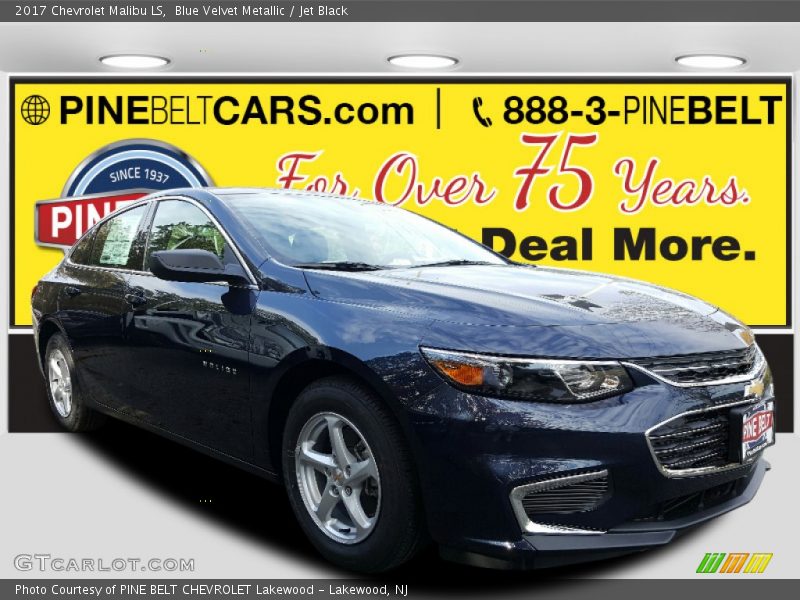 Blue Velvet Metallic / Jet Black 2017 Chevrolet Malibu LS