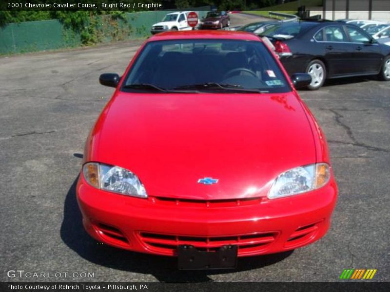 Bright Red / Graphite 2001 Chevrolet Cavalier Coupe