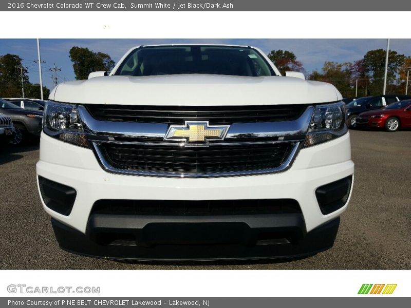 Summit White / Jet Black/Dark Ash 2016 Chevrolet Colorado WT Crew Cab