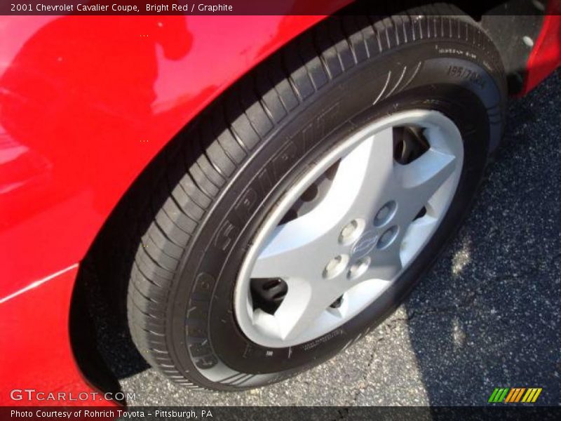 Bright Red / Graphite 2001 Chevrolet Cavalier Coupe
